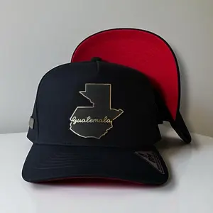 Guatemala Hats Black Snapback for Men with Adjustable Fit Logo Design Casual Baseball Cap Style Perfect for Any Occasion