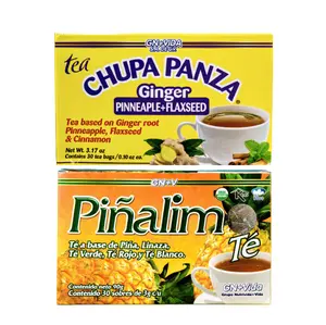 GN+VIDA Chupa Panza Tea Combo with Piñalima Tea 30 Tea Bags Herbal Supplement Fruit Flavor Dietary Supplement (0.10oz per Tea Bag) - Beverage