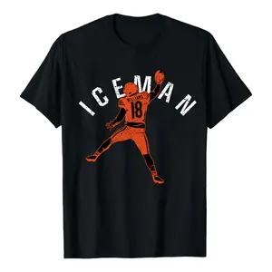 100% Cotton Vintage Iceman Football Parody T-Shirt, Chicago Football Graphic Unisex Shirt, Y2K Streetwear, Trendy Chicago Football Fan Gifts, Sport Gift