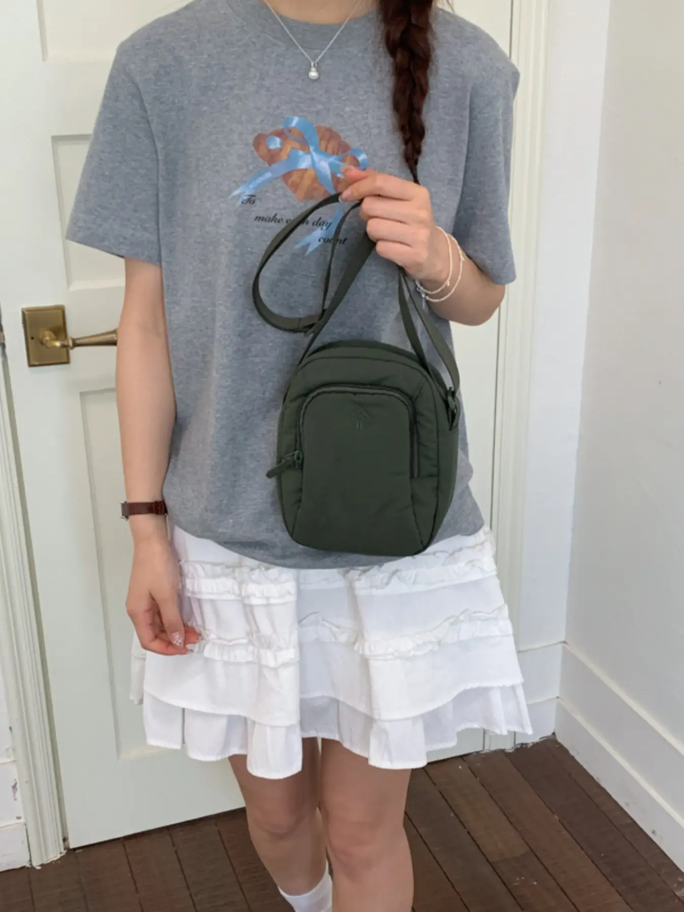 Oxford Cloth Bag, Fashion Crossbody Backpack, Lightweight Waterproof Shoulder Bag, Multiple Pockets Mini Commuter Bag, Ideal for Travel and Shopping
