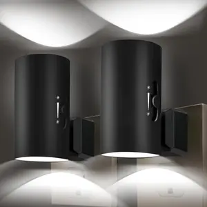 Night Lights Plug into Wall, LED Plug in Night Light with Light Sensor, 0-100LM Adjustable Brightness Wall Light, 5000K Daylight White, 2Pcs Dimmable Automatic Night Light for Hallway Bedroom Stairway