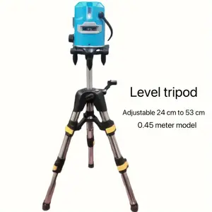 Sturdy Tripod Leveling Instrument, Thickened Levelling Rod, Infrared Triangle Stand, Stainless Steel Support Frame, Ground Level Indicator, Laser Level Tripod