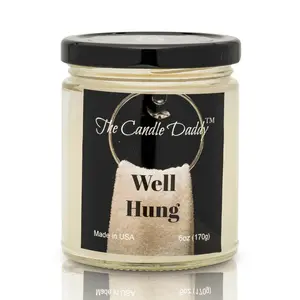 Well Hung- Fresh Linen Scented Candle- 6 Ounce - 40 Hour Burn