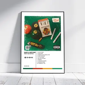 Treaty Oak Revival Have A Nice Day Album Cover Print Poster Minimalist Album Cover Poster, Album Prints, Poster No Frame 