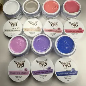 YVG Butterfly builder gel colección purpose love 1,2,3,4,5,6,7