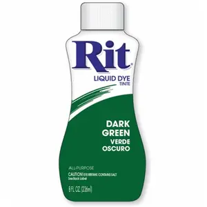 Rit Dye 12997 Rit Dye Liquid 8 Ounces-Dark Green pack of 3