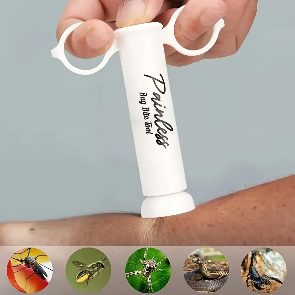 Vacuum Venom Suction Removal Tool, Mosquito & Bee Sting Sucker, Outdoor Survival Emergency Accessory, Snake Bite First Aid Tool