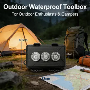 Waterproof Magnetic Hidden Storage Box for Under Car, Strong Magnet Stash Case for Spare Car Key Cash Watch USB Drive GPS, Gym & Outdoor Travel Accessories, Christmas Gift for Adults