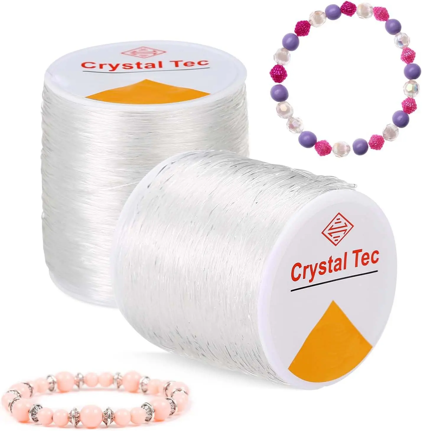 0.7mm Elastic Stretch Thread Roll - Single Roll Elastic Bead Cord for Bracelets, Jewelry Craft, Beading Projects