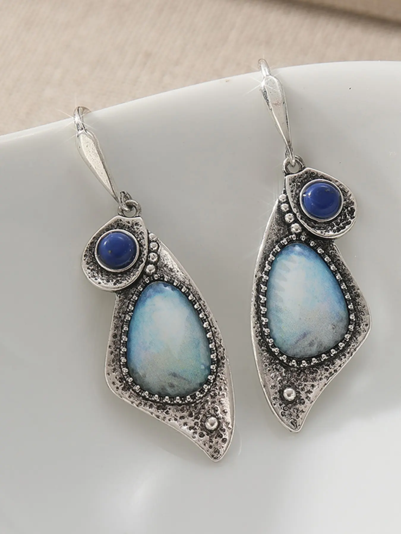 Vintage Style Synthetic Turquoise Earrings, High Quality Earrings, dangle earrings, Dangling Earrings, Bohemian Women's Jewelry, Perfect Gift for Mothers and Friends, All Seasons Accessory