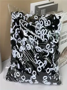 Simple Plain Color Elastic Hair Tie, 100/200/300/500/1000counts Cute Ponytail Holder Non-slip Hair Tie, Non-slip Ponytail Holder for Women & Girls