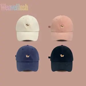 Kids & Couple Baseball Caps, Cartoon Cute Corgi Puppy Embroidered Cap, Soft Top Spring Summer Hat, Simple Versatile Headwear, Comfortable Lightweight Design for Children, Couple Matching, Outdoor Activities and Daily Wear