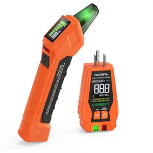 Circuit Breaker Finder Kit with GFCI Outlet Tester for 90-135V AC Circuits,includes Light Socket Adapter, 3-2 Prong Grounding Adapter & Clip adapter,Portable Electrical Tool with Carrying Case
