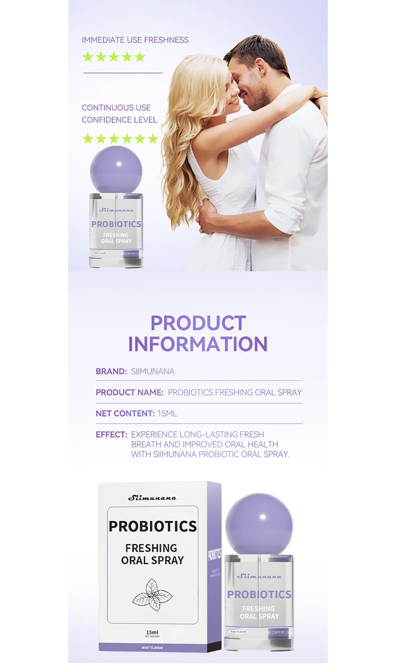 Probiotic Oral Spray | 15ml Breath Freshener for Long-Lasting Freshness & Oral Care | Portable & Sugar-Free #springtok Cleanser Cleansing