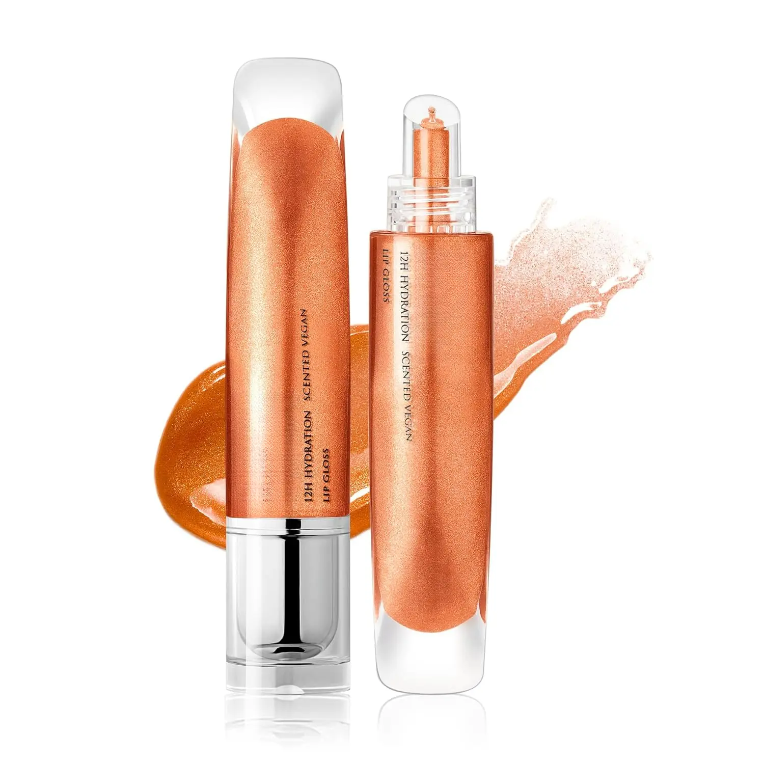 High Shine Gloss Moisturizing Lip Tint Shimmer Lip Gloss for Girl Women Shiny Vegan Lip Makeup Lipstick Silky Lightweight Nourishing lip stain peel lip tint lip combo