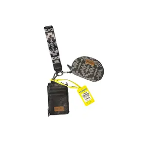 Wrangler Southwestern Art Print Dual Pouch Wristlet