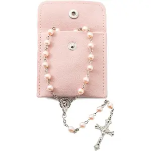 Rosary Beads Catholic for Women - Rosary Necklace Artificial Pearls, Solid Colored Simple Style Rosary Beads, Gifts for Women 2026