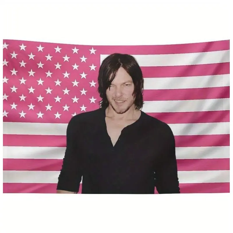 1 piece YGHCYUE tapestry Daryl dormitory living room bedroom fun tapestry Dixon indoor and outdoor decorative wall aesthetic art home decoration beautification supplies gift accessories 3.0X 5.0inch , size 4.0X6.0 feet (with random color rings), vintage n