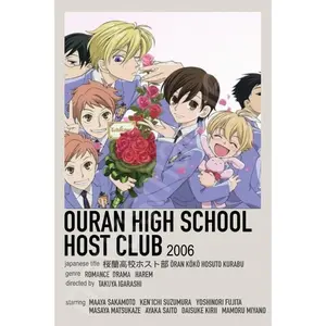 Japanese Host Club Polaroid Inspired Keychain