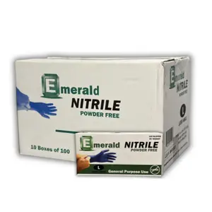 Emerald General Purpose Blue Large Nitrile Gloves 1000/case