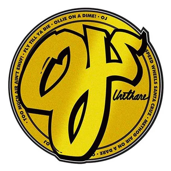 OJ 3 Classic Gold Foil Sticker