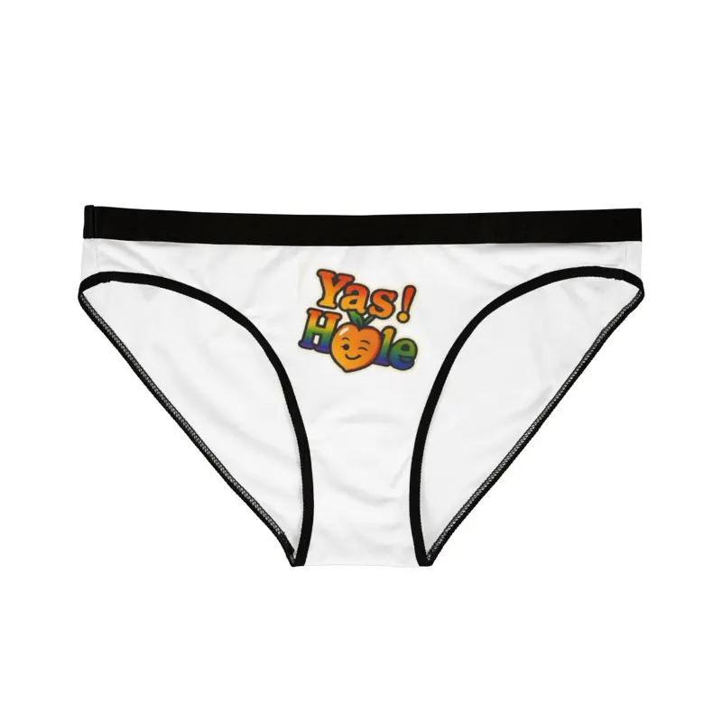 Colorful Women's Underwear with Bold Text, Fun Lingerie Gift, LGBTQ+ Pride Apparel, Comfortable Cheeky Briefs, Playful Intimates Panties Womenswear