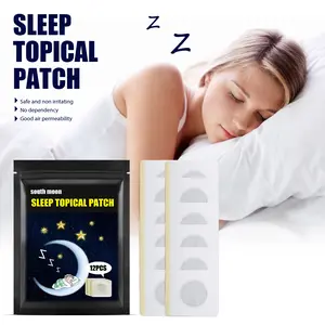 Sleep Topical Patches Natural Herbal Formula for Relaxation Better Sleep Quality Mint & Eleuthero Root Extract Fast Acting Night Time Sleep Aid Stickers
