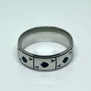 Ace of Spades Stainless Steel Ring - Durable and Long-Lasting Jewelry