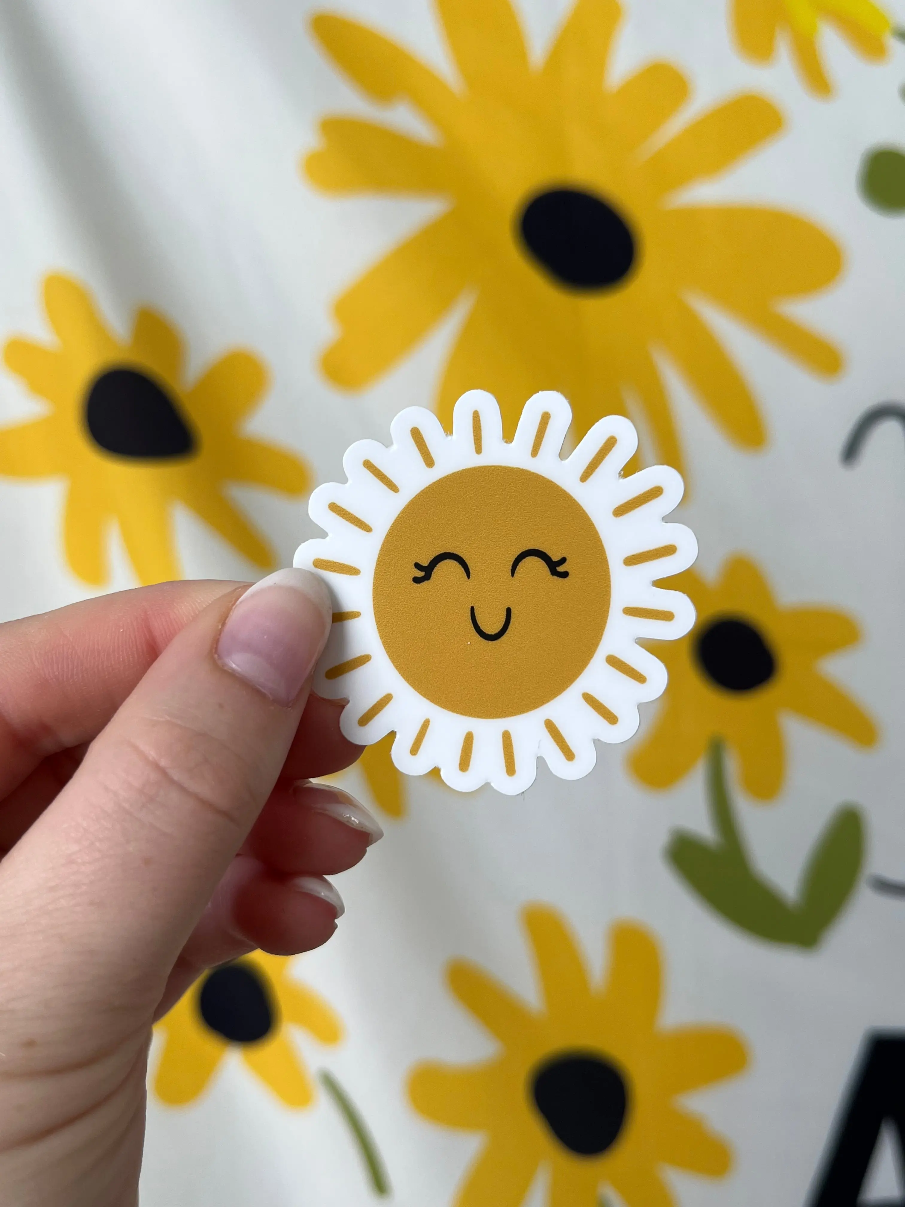 Smiley Sun Sticker