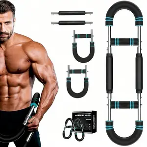 Portable Chest Clip Trainer with Elastic Spring, Detachable 2-Spring Twister Arm Trainer Black Edition, 2026 New Pro Twister Arm Muscle Trainer, Upper Body Muscle Builder