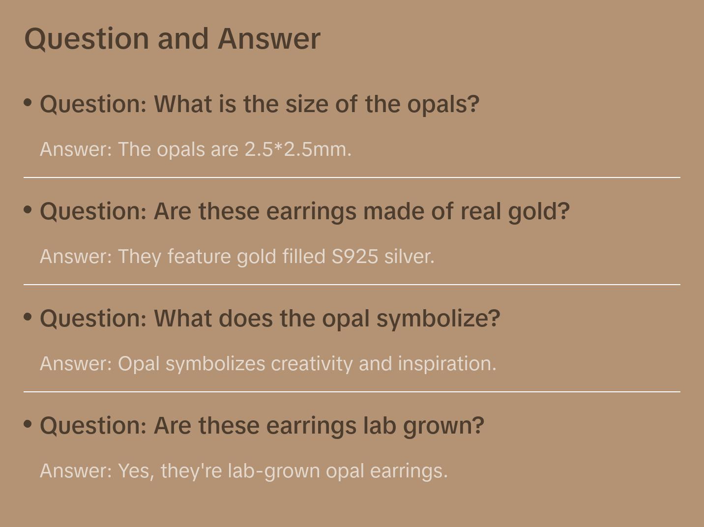 Opal Starburst Hook Earrings