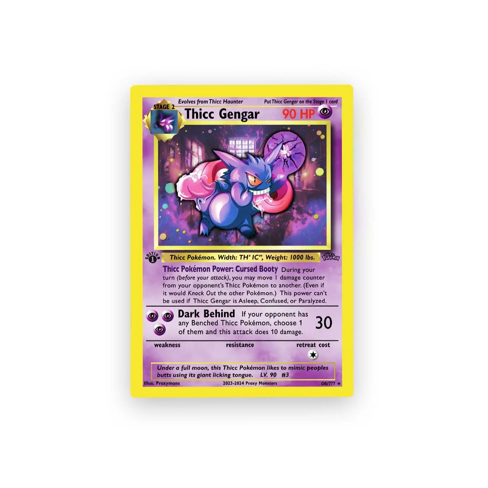 Thicc Pokemon - Holographic Custom Fan-Art Cards - Funny Affordable Gift for Pokemon Fans - TikTok Shop Thicc Pokemon - Holographic Custom Fan-Art Cards - Funny Affordable Gift for Pokemon Fans - TikTok Shop