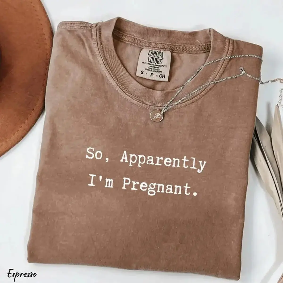 Comfort Colors So Apparently I’m Pregnant Shirt, Funny Pregnancy Announcement T-Shirt, Sarcastic Pregnancy Shirt, Expecting Mom Gift, New Mom Shirt, Mom To Be Tee, Pregnancy Reveal Shirt, Funny Mom Shirt Print Tee, Andrew Clothings
