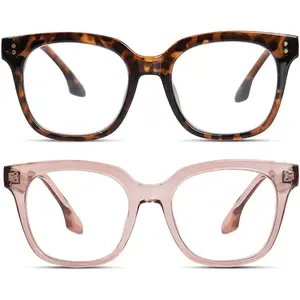 Oversized Reading Glasses for Women Large Square Blue Light Blocking Readers for Women Men