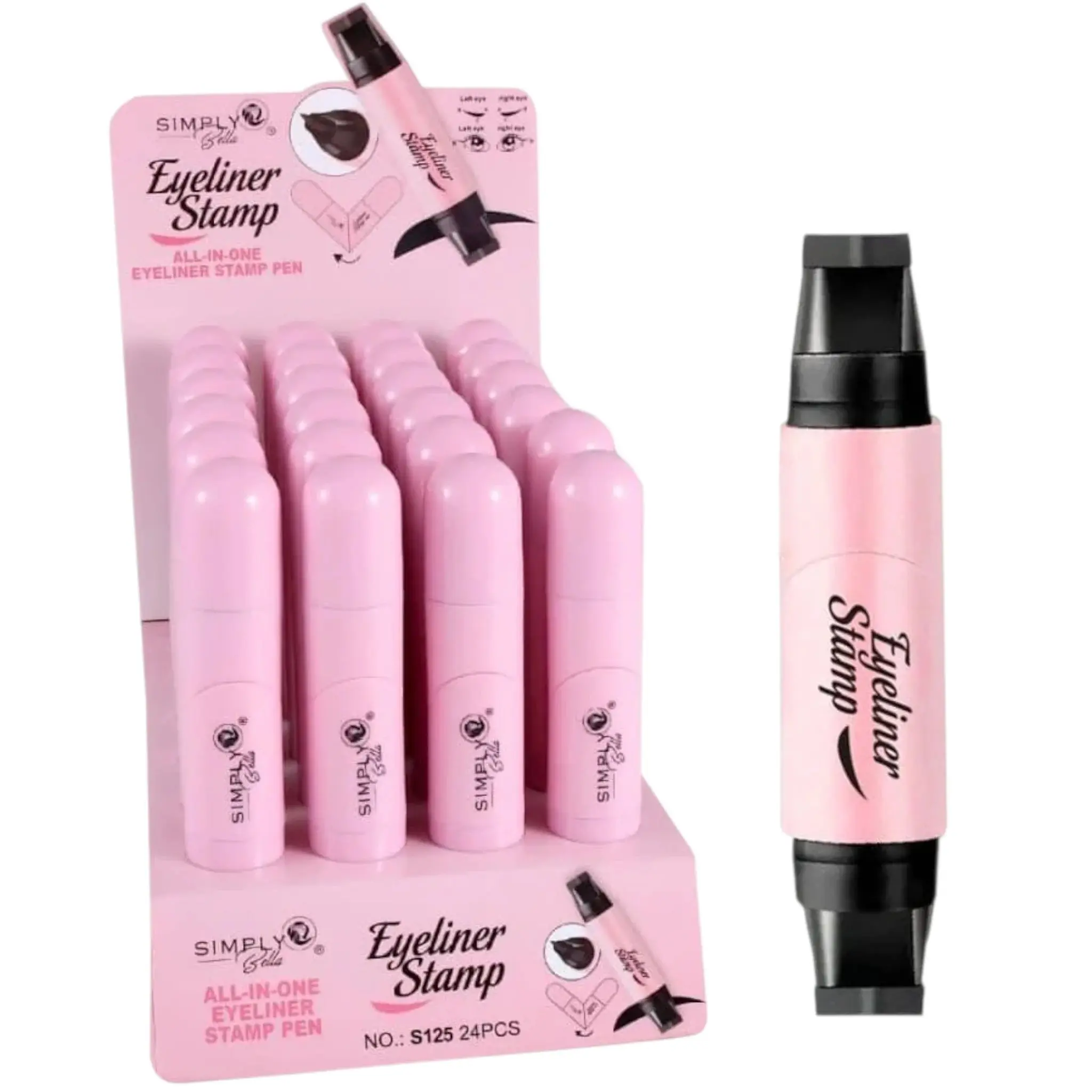 Delineador de Ojos Stamp Simply Bella - Venta al por Mayor Display 24 Unidades (S125)