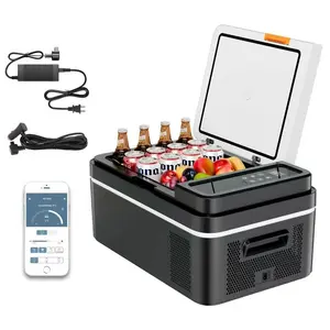 App Controlled 12V Car Refrigerator 21 Quart Single Zone Freezer -4 to 68°F with USB Port Built-in Handle for Home Office Garage SUV Boat Travel Camping