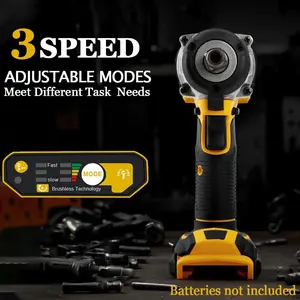 1/2 Inch High Torque 430N.M Electric Wrench - Dewalt 20V Wireless Impact Wrench Compatible, Electric Impact Gun for Automotive Maintenance & Daily Household Decoration (Tool Only, Battery Not Included)