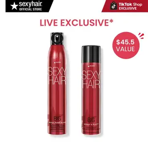 Big SexyHair Spray & Play Volumizing Hairspray & Big SexyHair Root Pump Plus Spray Mousse