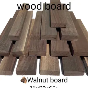 40pc Black Walnut wood board 1”x2”x6”+to 8” Solid , Kiln Wood Boards S2S