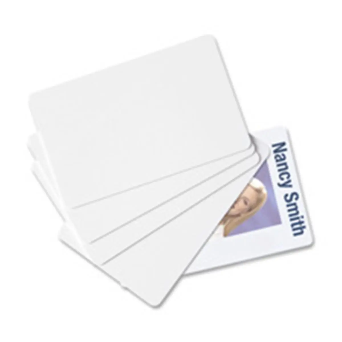 212 MAIN SICURIX CR 80 Blank ID Cards, 30 mil, 100-Pack White, Dye Sublimation Printing, Employee Badge & Security Pass
