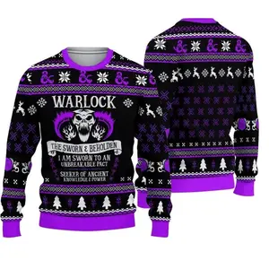 DnD Green Rogue Christmas Ugly Sweater, Dungeons And Dragons Sweater, D&D Christmas Sweater, Gaming Lover Dungeon Master Gift