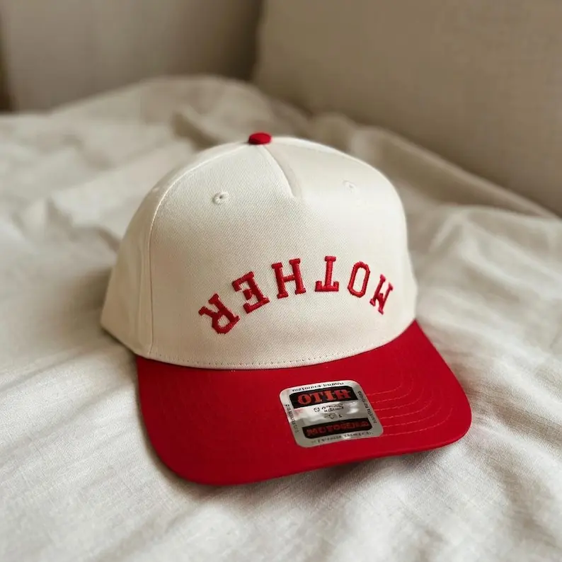 MOTHER Upside Down Two-Tone Embroidered Hat: Personalized Snapback Trendy Custom Hat