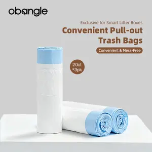 60 Count 26" x 11.8" Cat Litter Box Liners for Obanlge Self Cleaning Litter Box, Extra Thick Heavy Duty Cat Litter Bags Replacement, holding up to 11 pounds of litter. Litterbox automatic litter box litter box for cats cat litter self cleaning