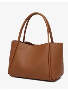 Women's Minimalist Temperament Plain Color Handbag, Casual Trendy Versatile High-quality Daily Commuting Handbag for Work Office & Daily Used