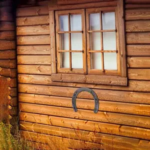Lucky Iron Horseshoe Wall Hanging Cast Iron Decor for Good Luck Rustic Home Decor Suitable for Any Occasion