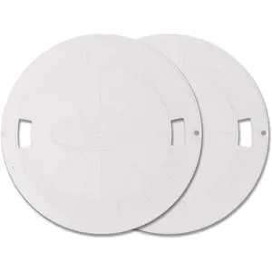 (2 Pack) Exact Replacement Hayward SPX1070C Skimmer Cover - Heavy-Duty Pool Skimmer Lid Direct Replacement for Hayward SP1070, SP1071, and SP10712S Automatic Skimmer Models