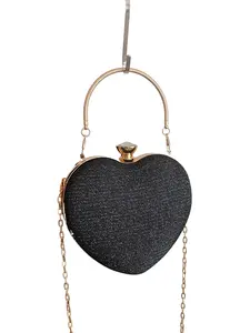 Elegant Heart-Shaped Evening Bag for Women, Velvet Envelope Clutch, Perfect for Weddings, Parties, Gifts, All Seasons