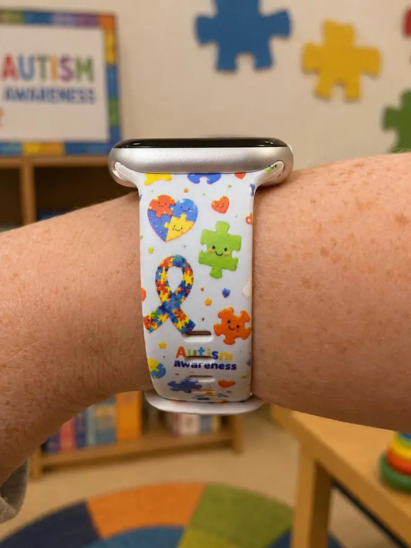 Autism Awareness Watch Band | Colorful Puzzle Piece Design | Compatible with Apple & Samsung Watches