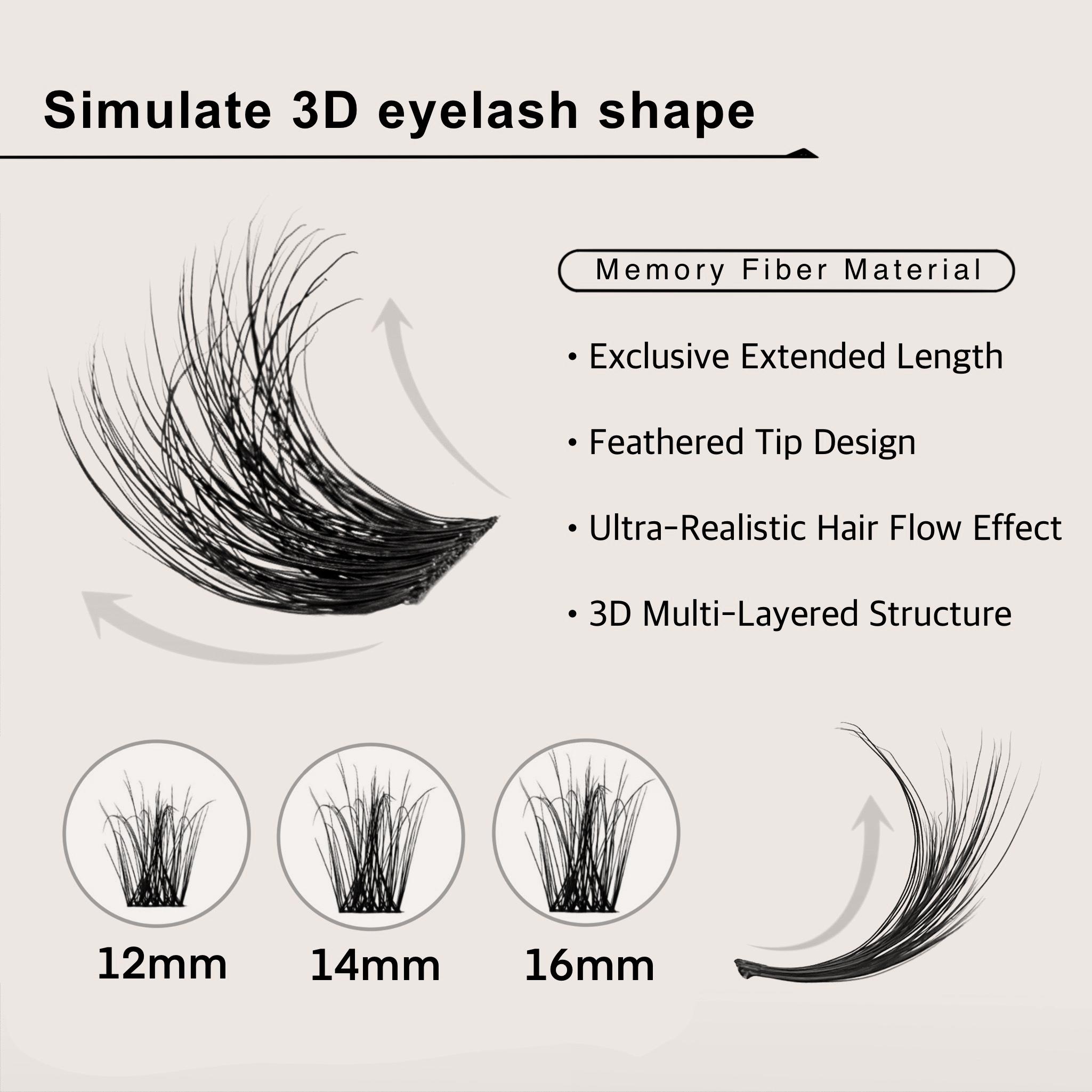 JVLBEAUTY 【Fairy Glow】 Clustered Eyelashes – Chic, High-Impact Clusters That Elevate Your Eye Look With Effortless Elegance Makeup Cosmetic