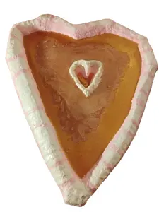 Verkeicher Creole 3D Heart Sculpture Solid Wooden Artwork Personalized Handmade Home Decor Unique Design Handcrafted with Artisanal Skill